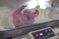 In this corner, Noah Harrison Gascn weighing in at 7 Lbs 9 Ozs