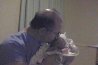 First kiss from daddy